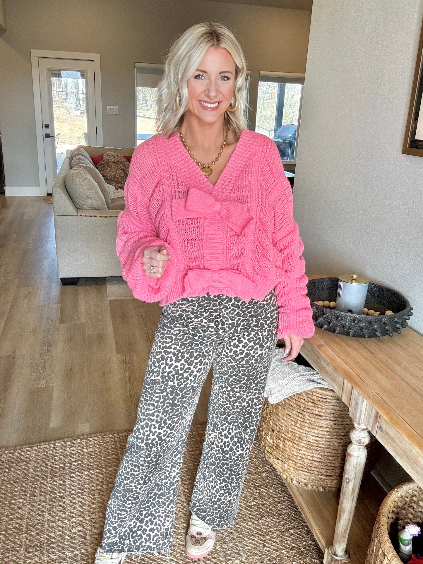 Bubblegum Bow Sweater