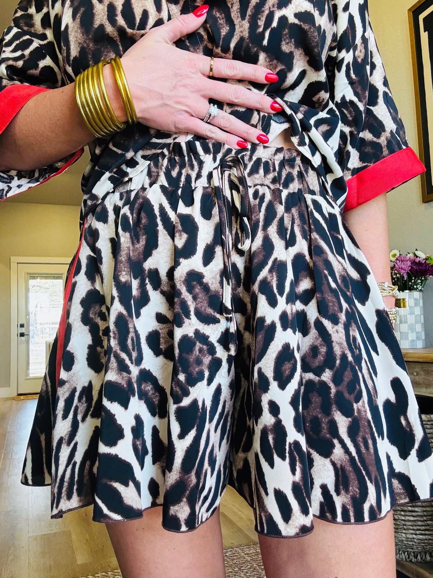 Red Carpet Safari Shorts