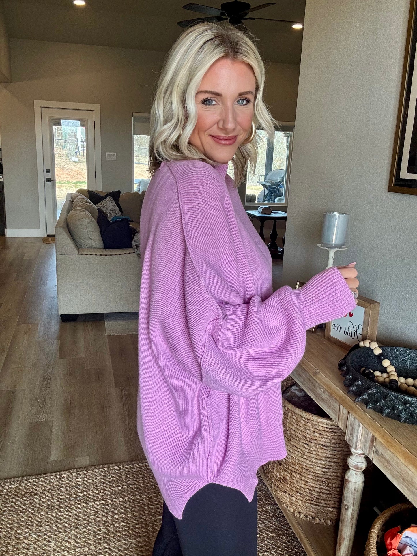 Pretty Lilac Sweater