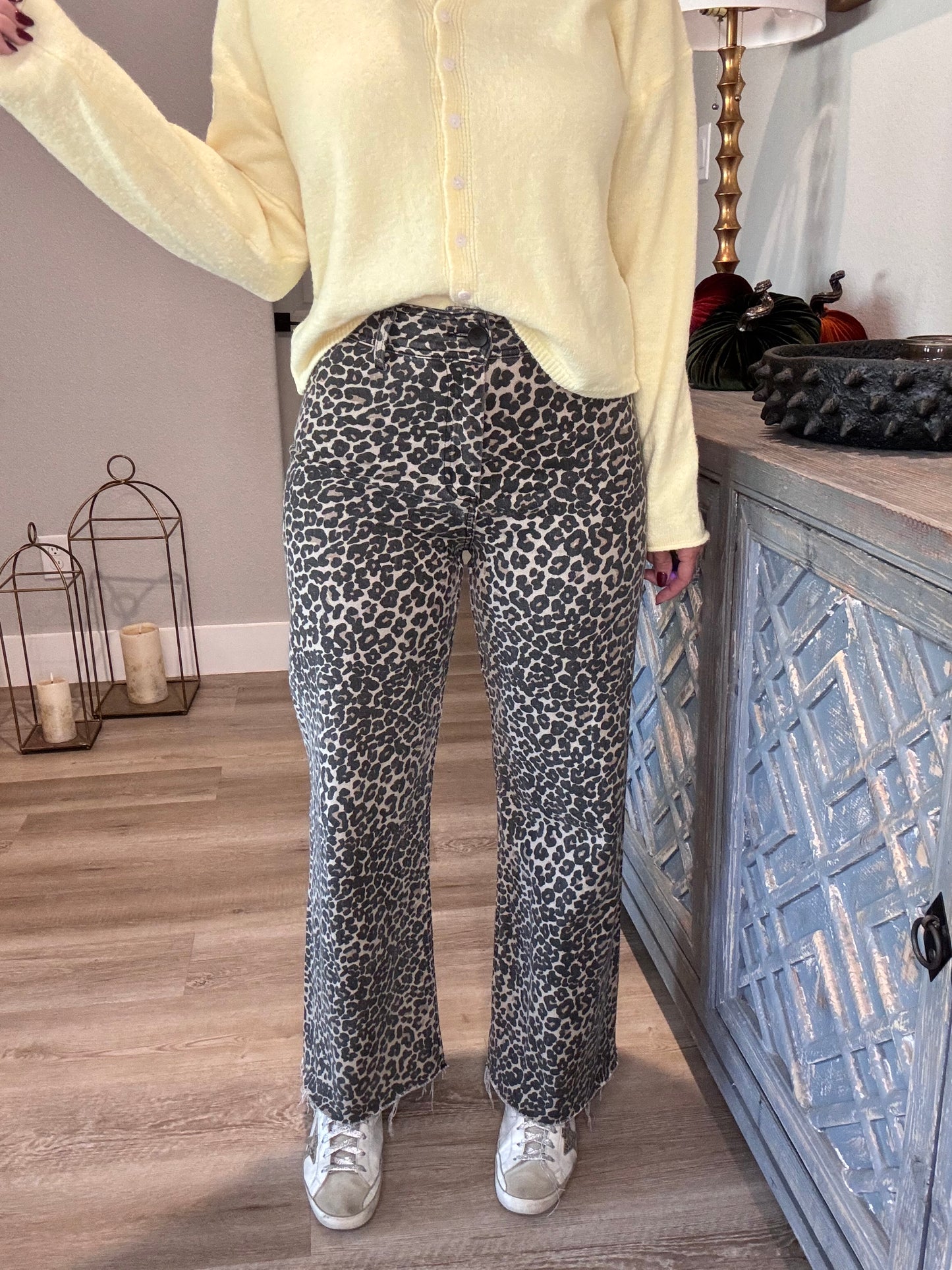 Leopard Print Denim