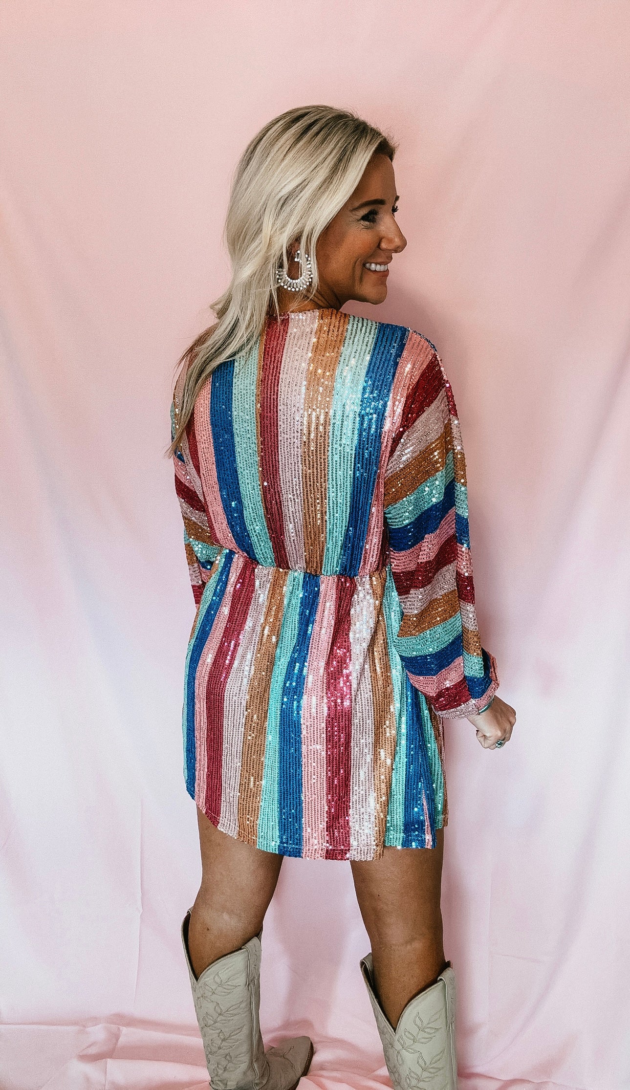 Dallas Striped Mini Dress