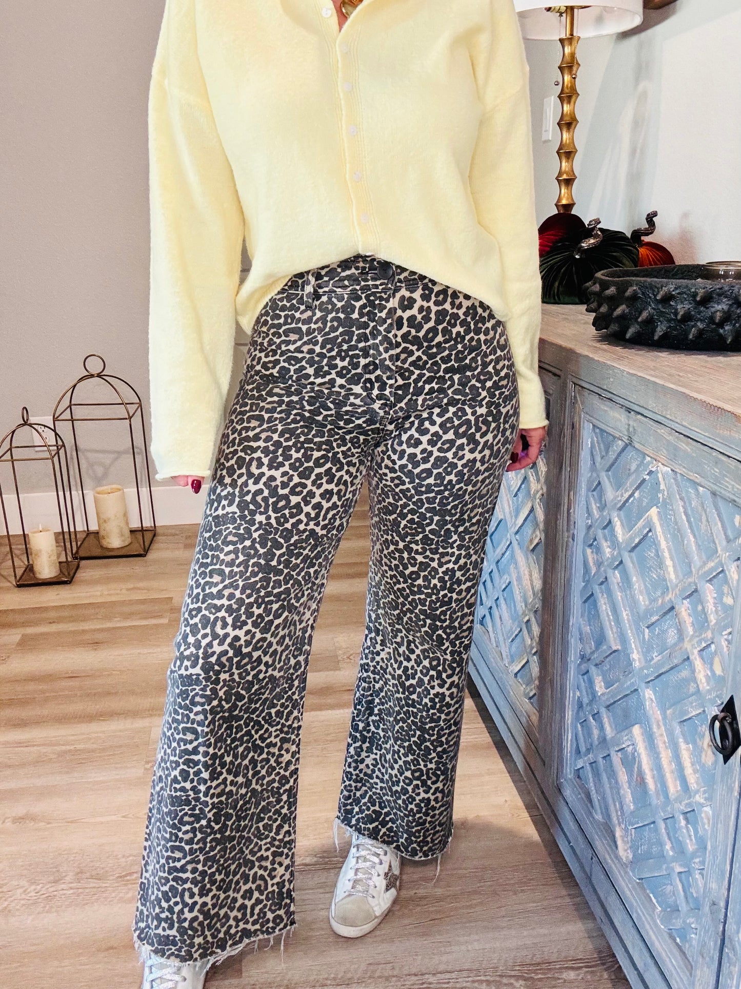 Leopard Print Denim