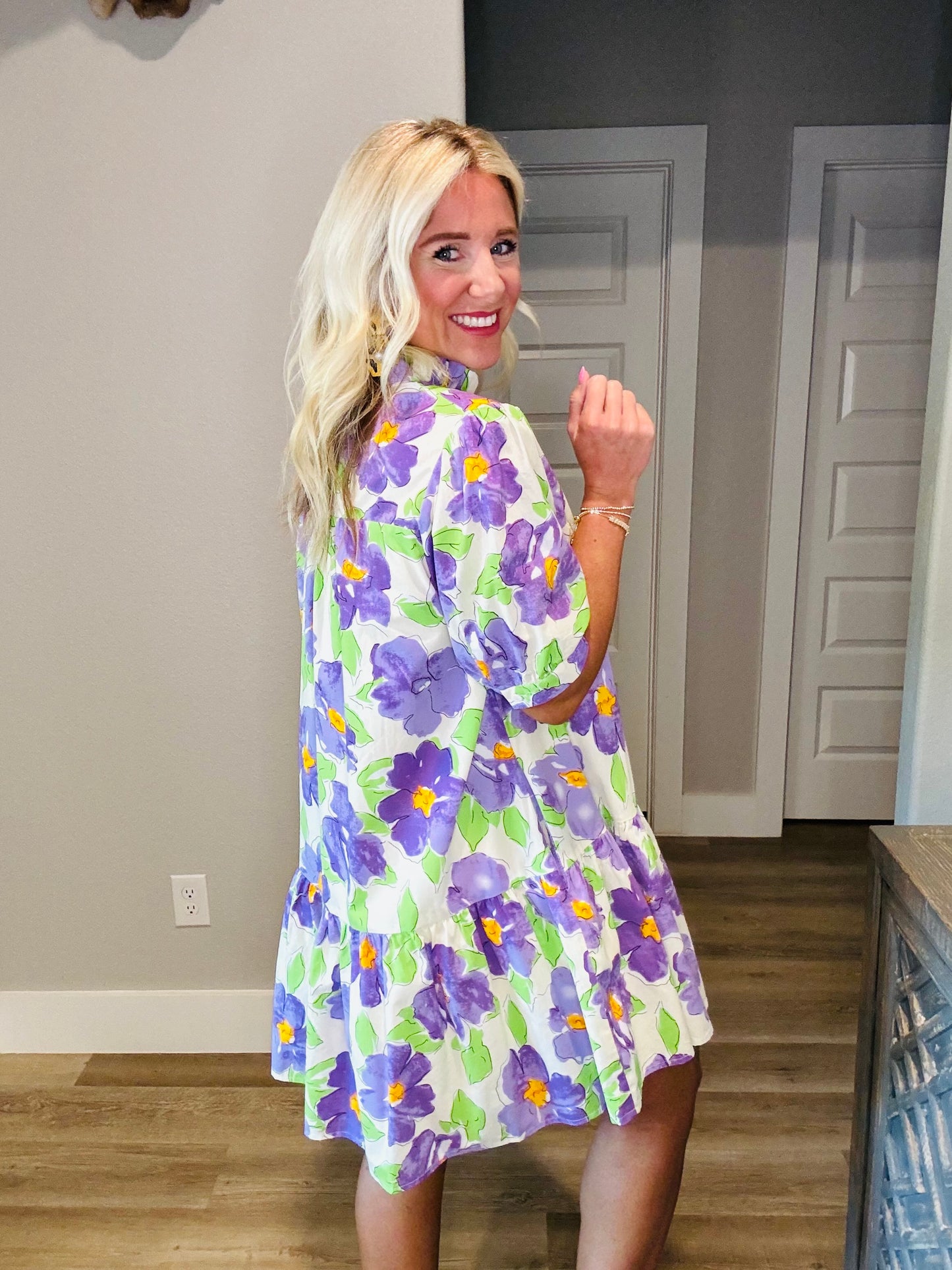 Neon Florals Dress