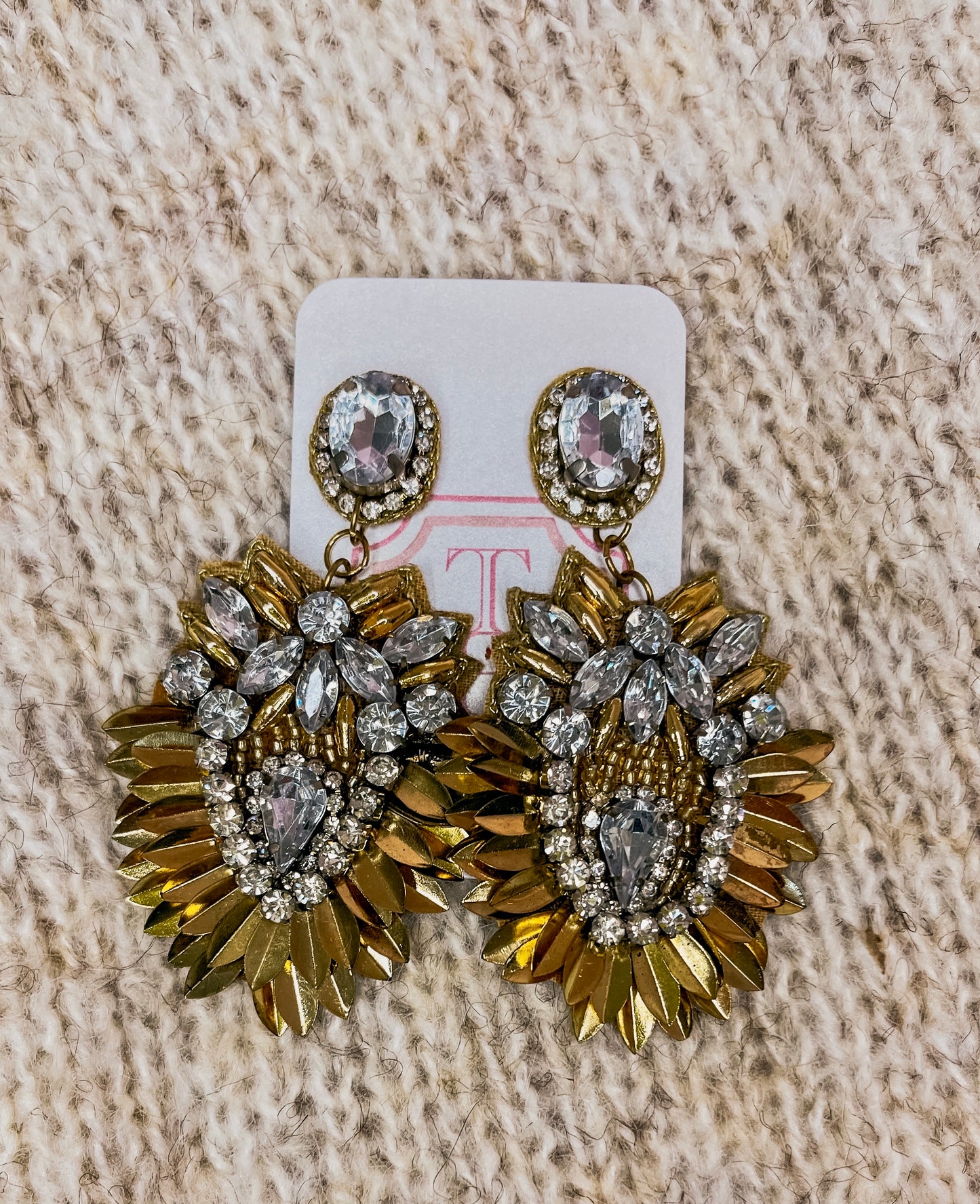 Gold Starburst Earrings