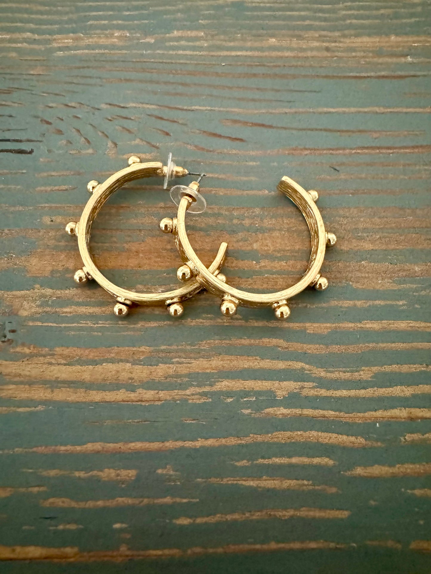 Gold Bubble Hoop
