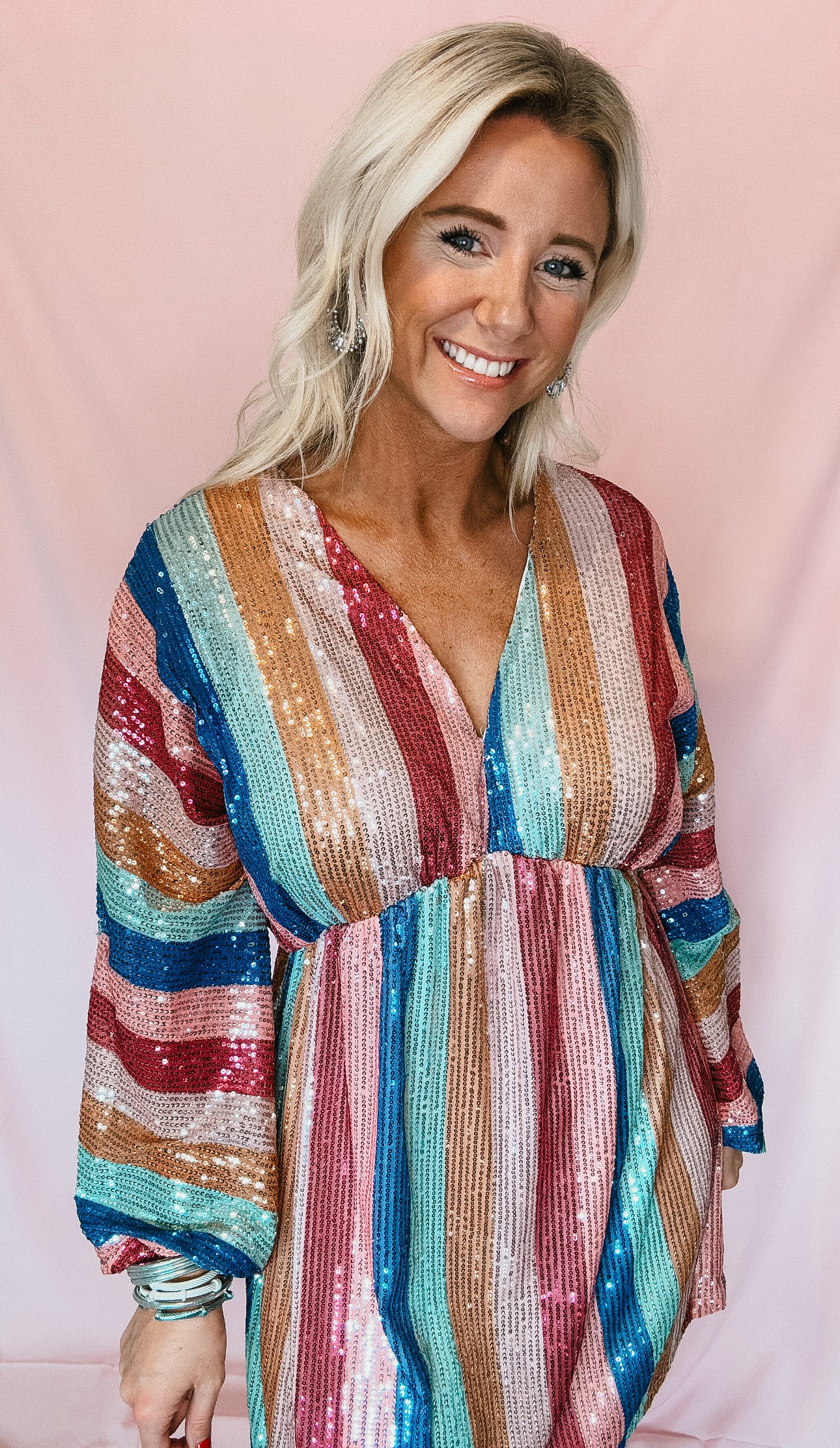 Dallas Striped Mini Dress