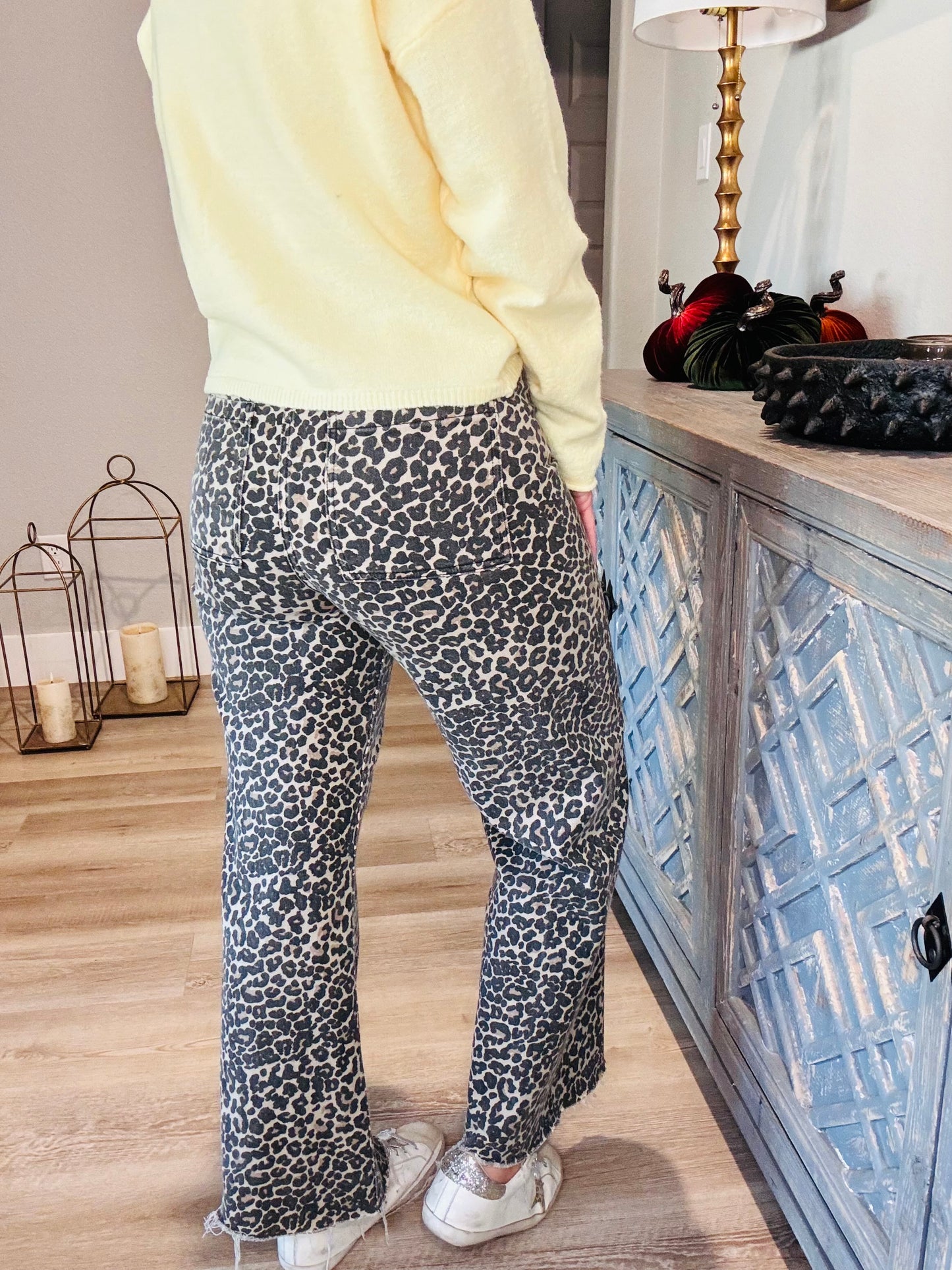 Leopard Print Denim
