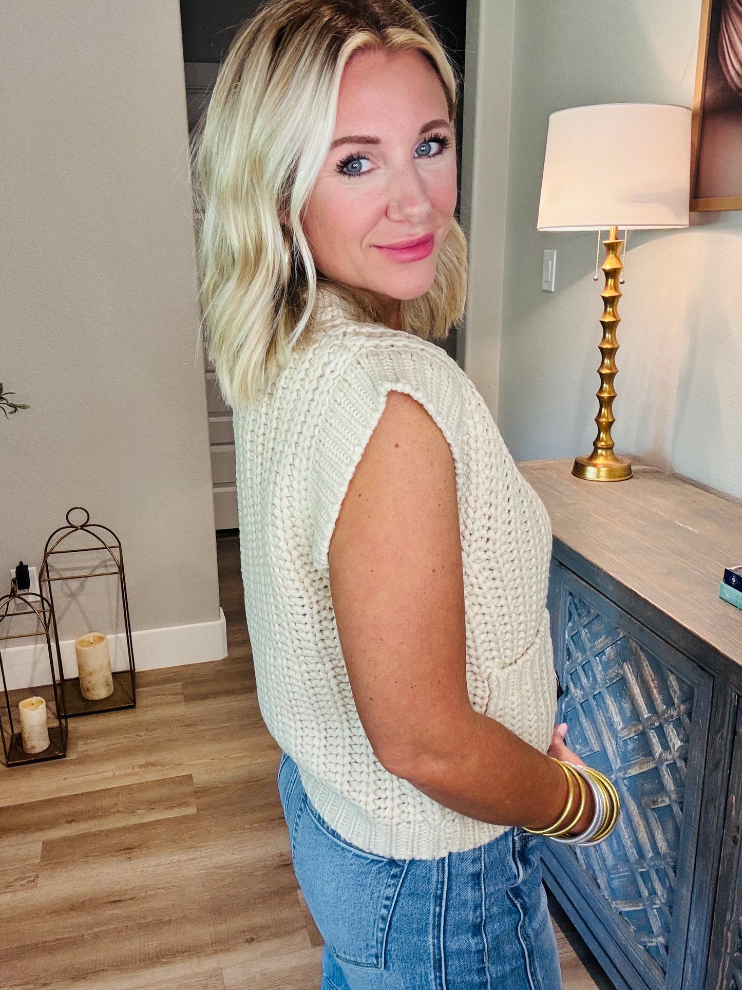 Chunky Knit Cream Cardi