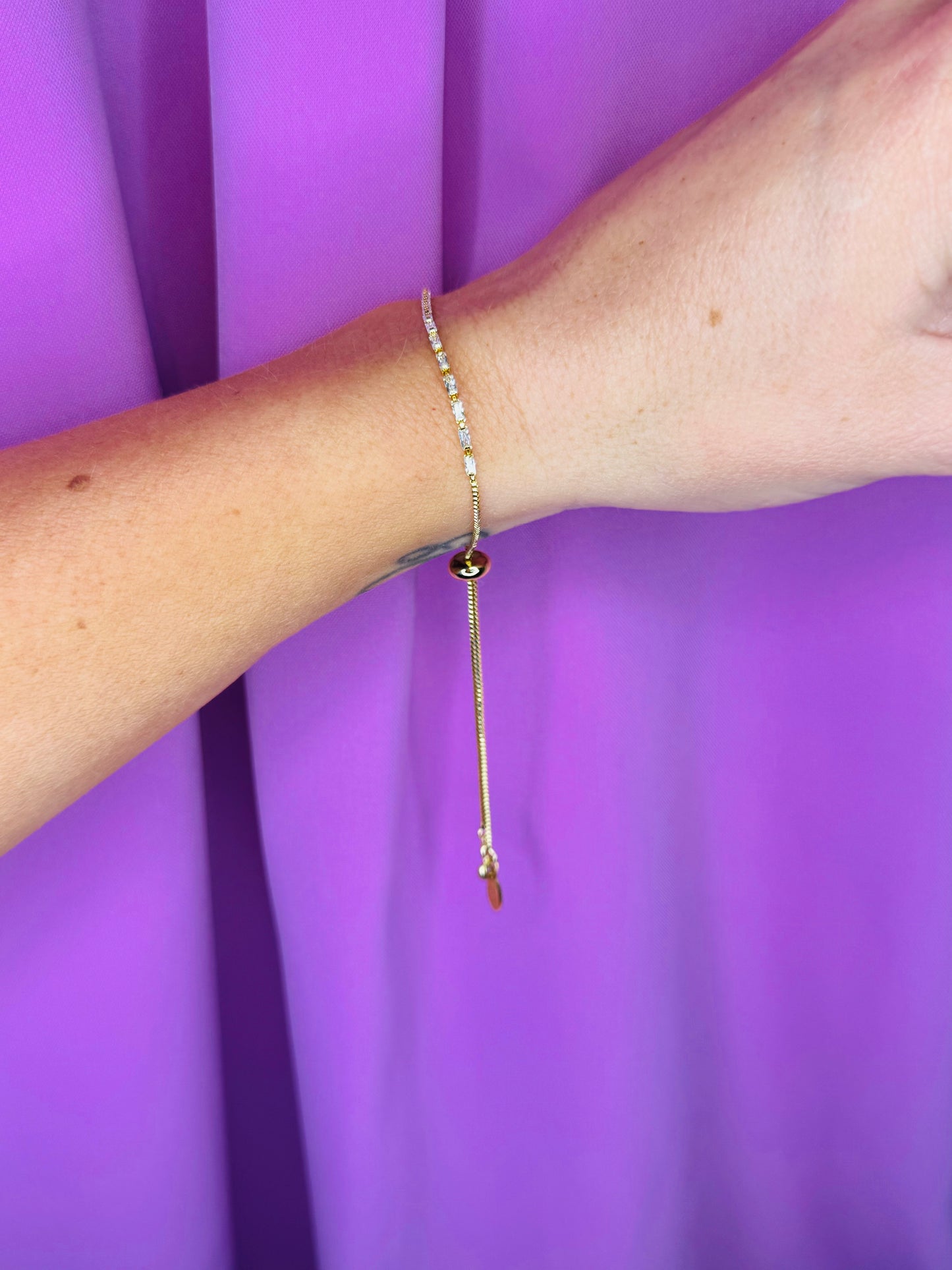 Mini Emerald Gold Bracelet