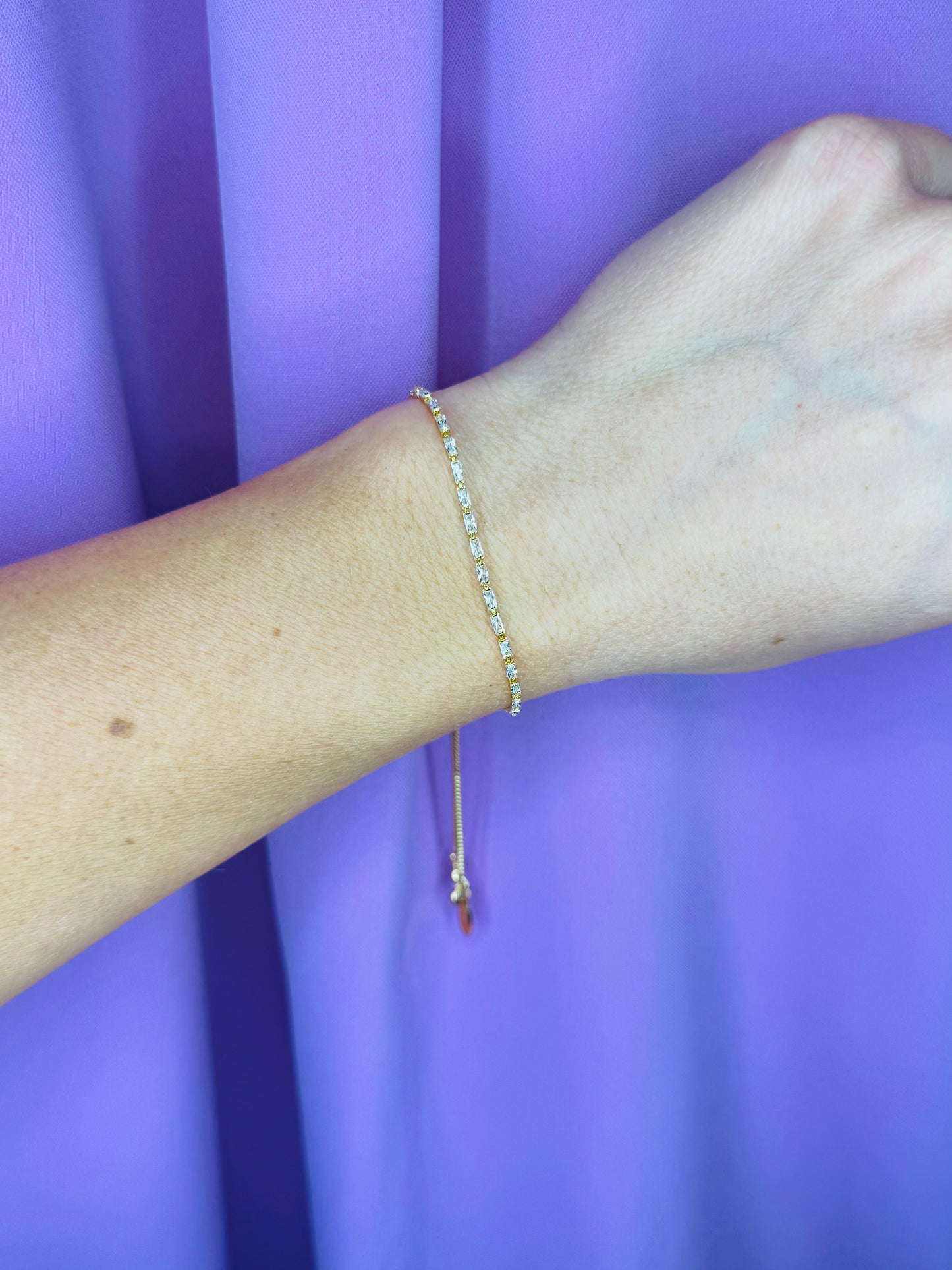 Mini Emerald Gold Bracelet