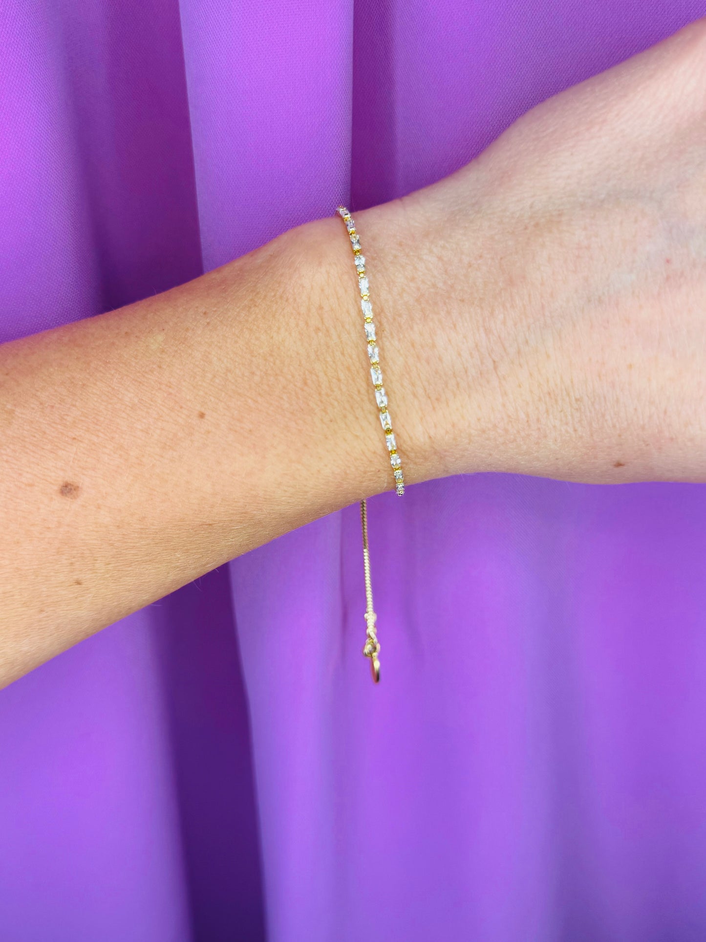 Mini Emerald Gold Bracelet
