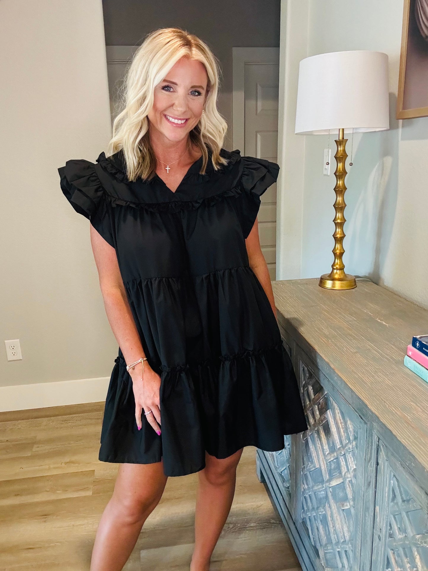 Black Ruffle Dress