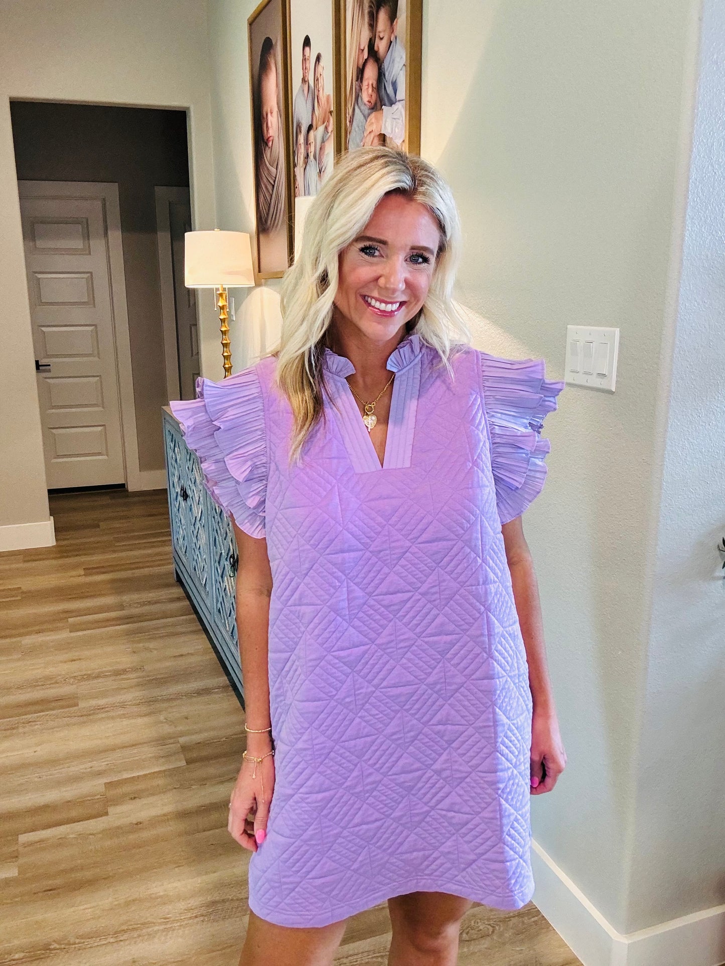 Lavender Ruffle Dress