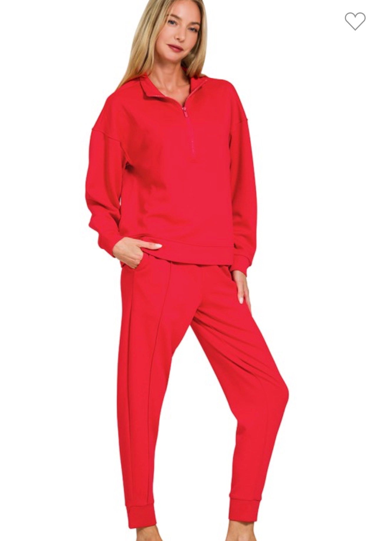 Red Scuba Jogger Set