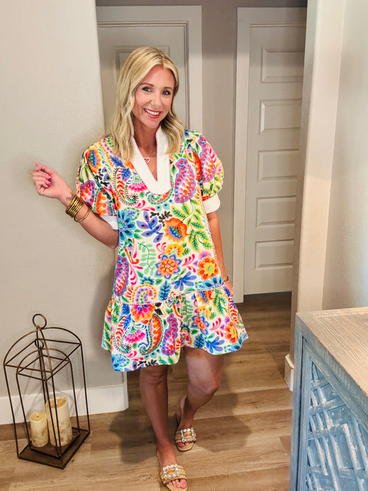 Palm Beach Paisley Dress