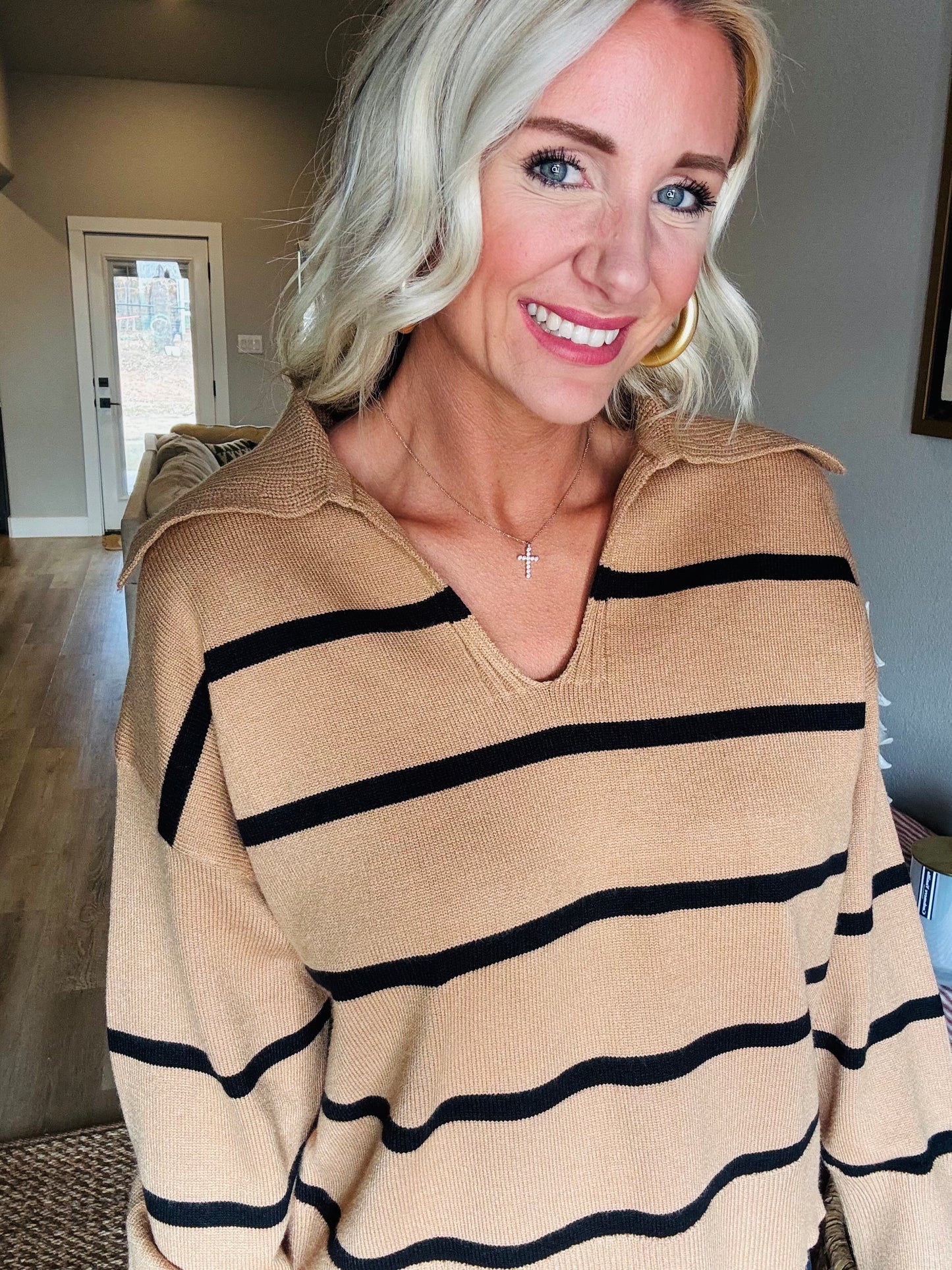 Neutral Stripes Sweater