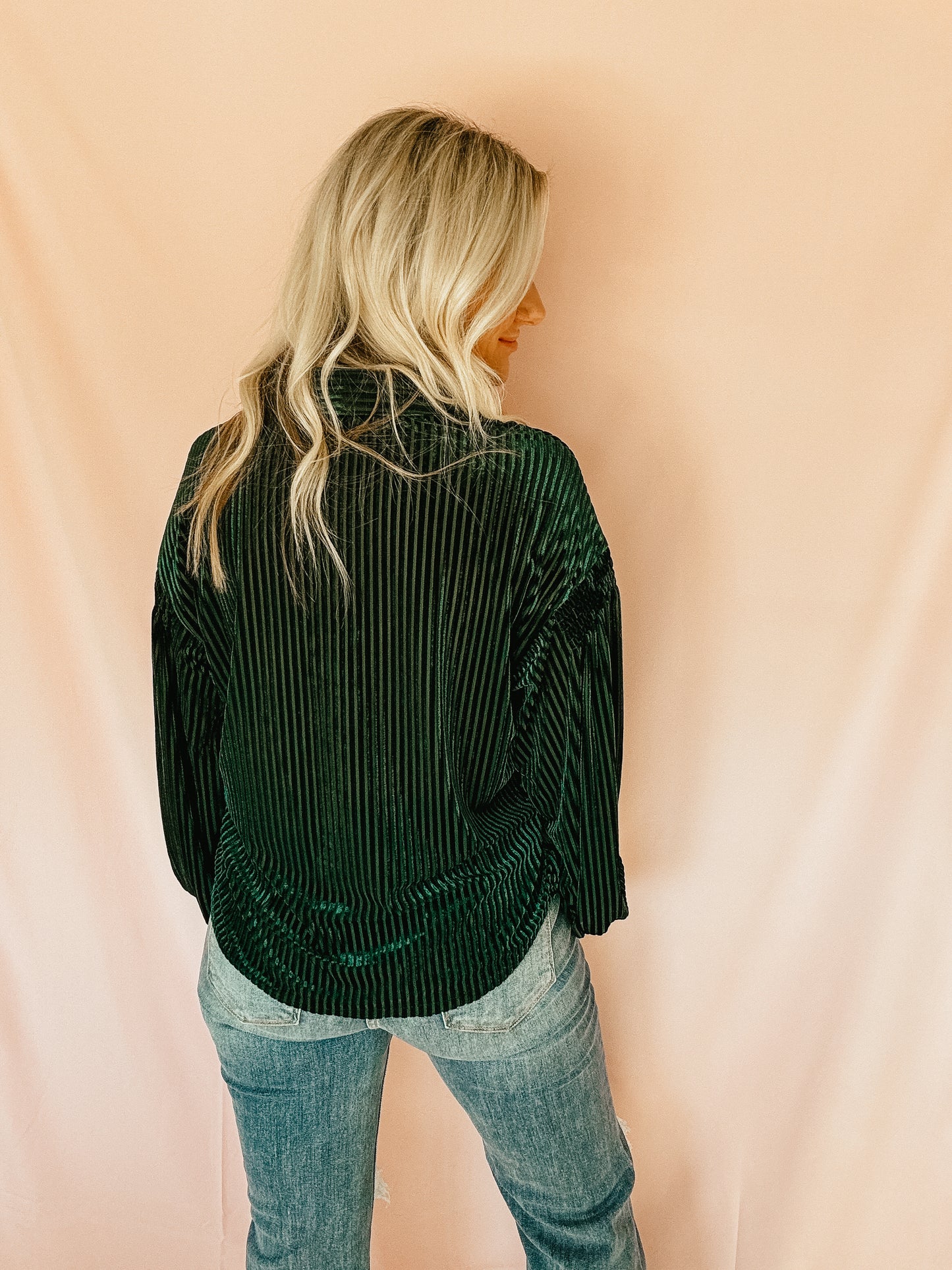 Velvet Dreams Top- Green