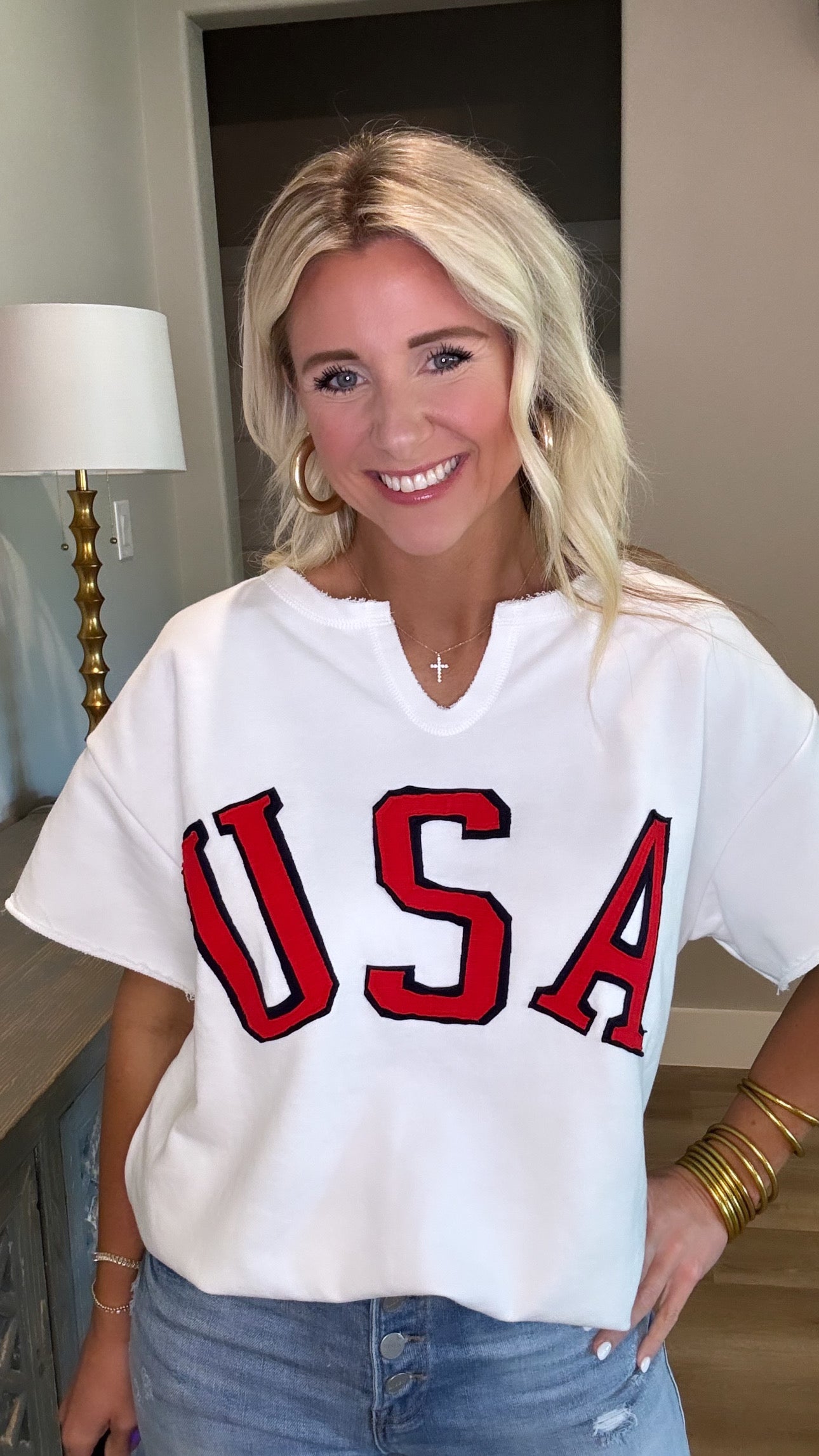 USA Raglan Top