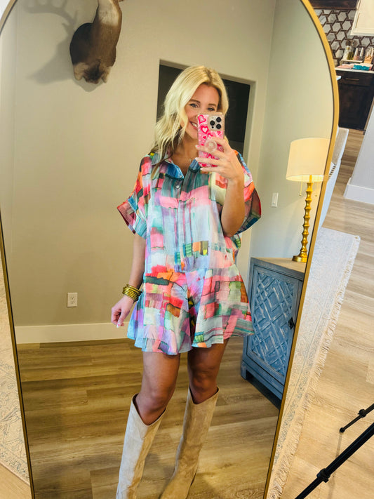 Watercolor Romper