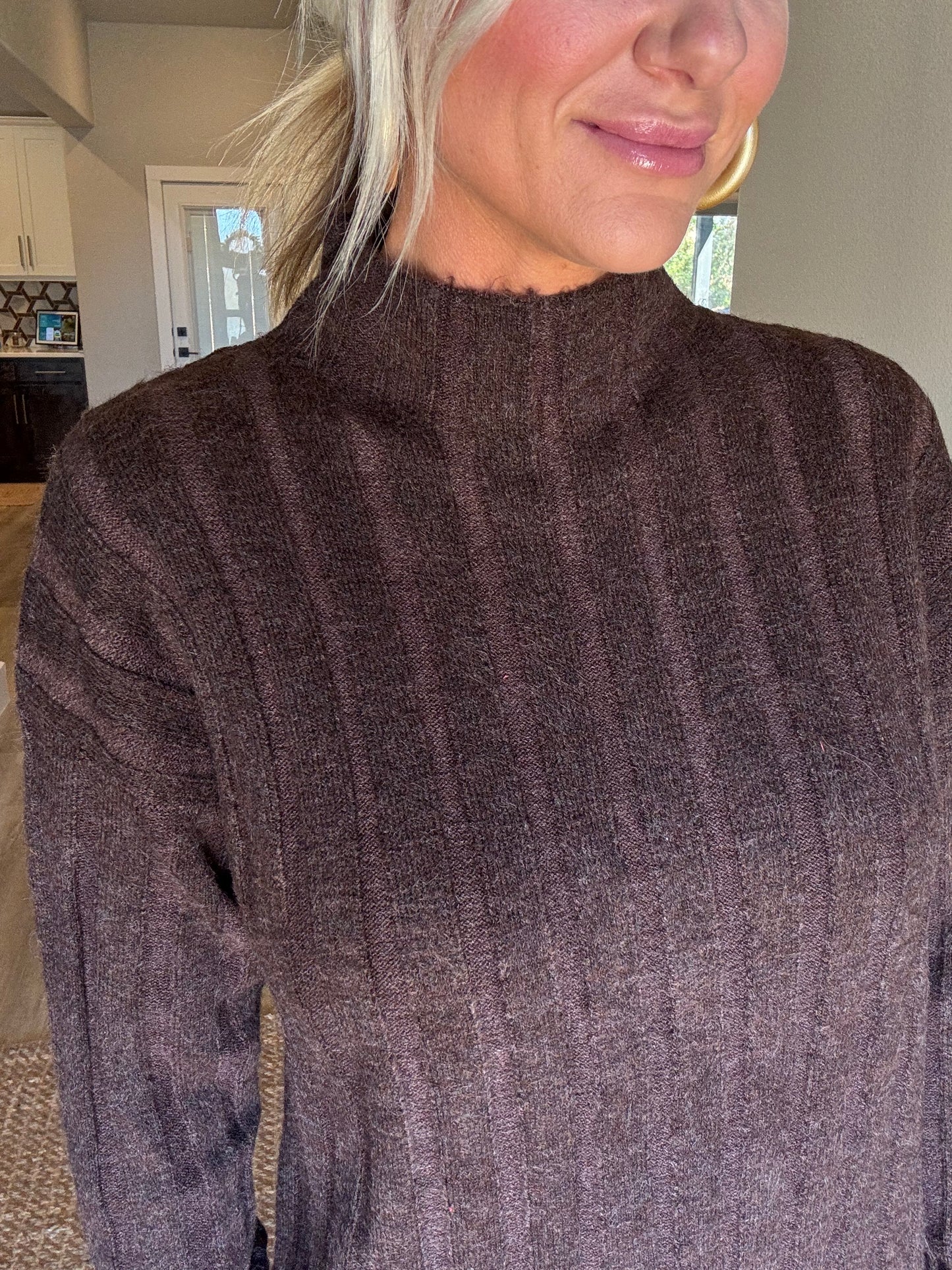 Chocolate Brown Sweater Dress