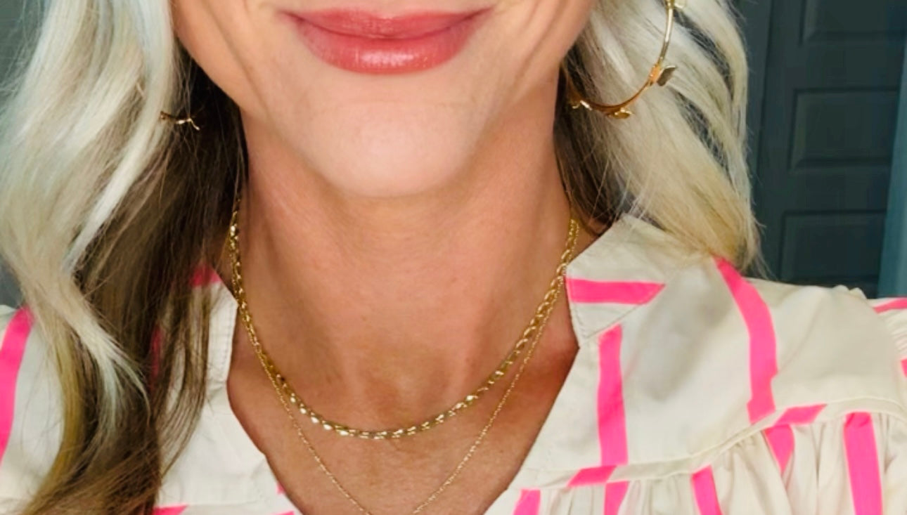 Gold Twist Chain Necklace