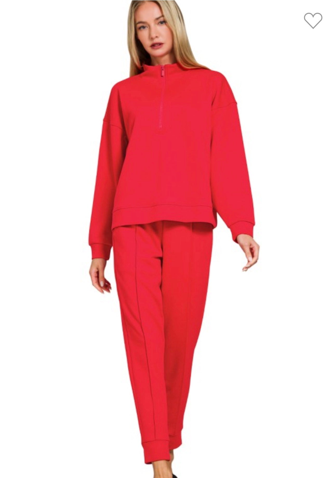Red Scuba Jogger Set