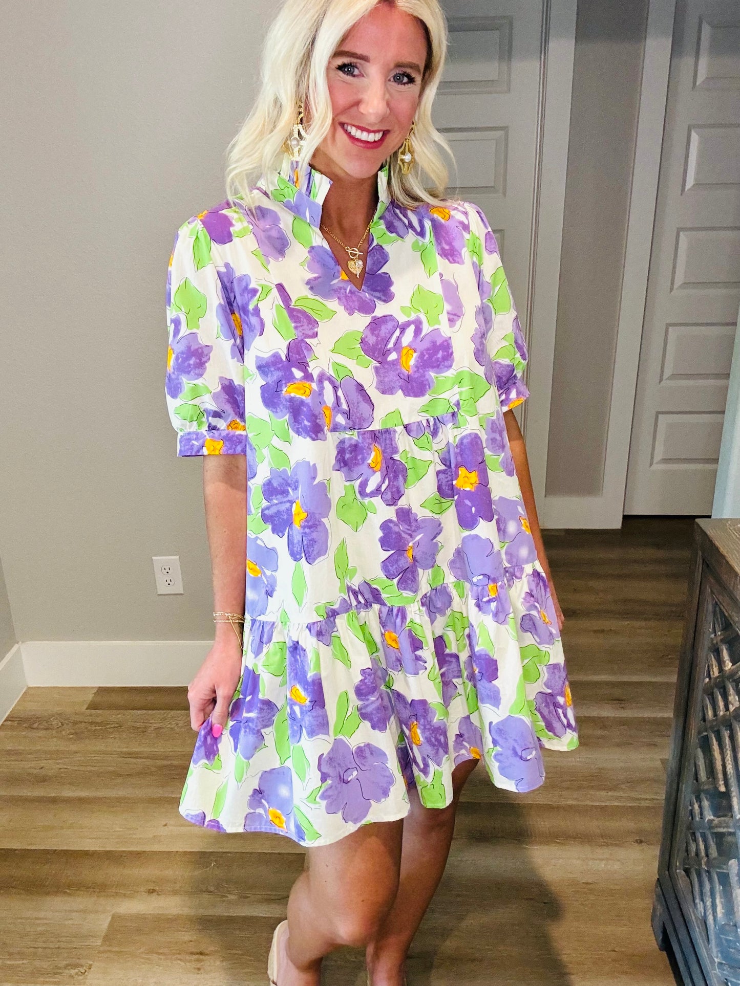 Neon Florals Dress