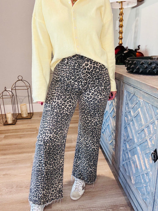 Leopard Print Denim