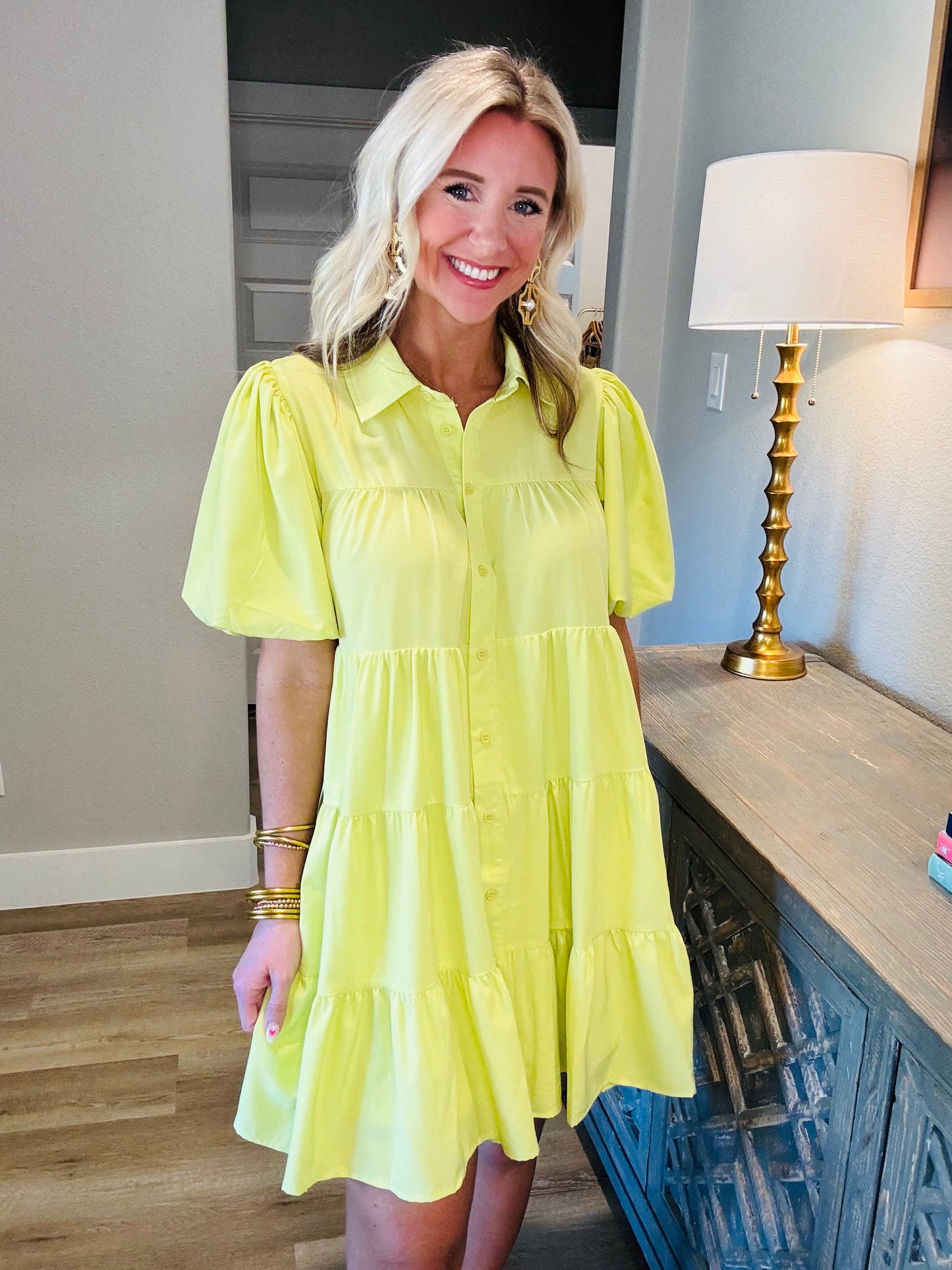 Lime Squeeze Mini Dress