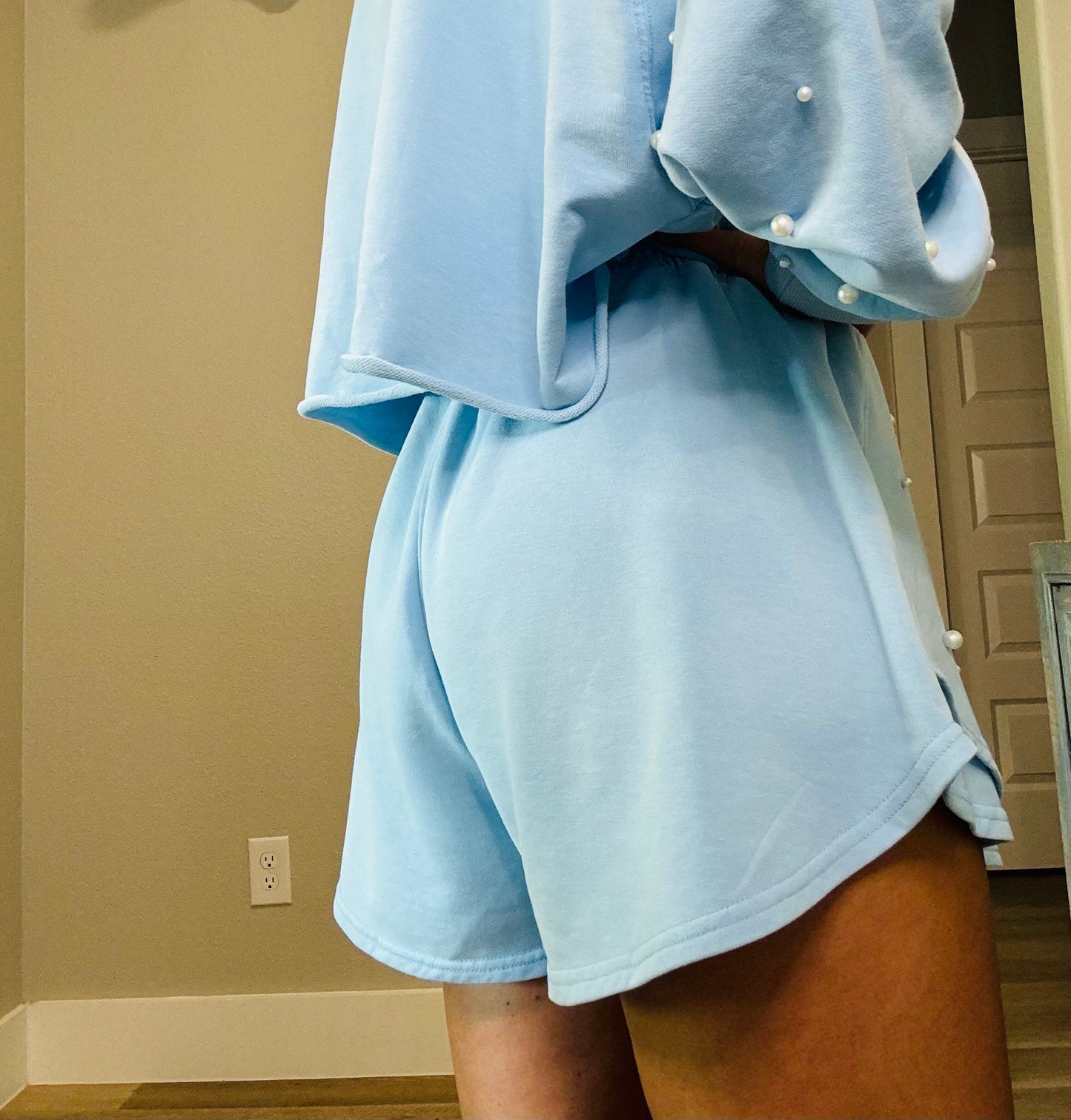 Baby Blue Pearl Skort