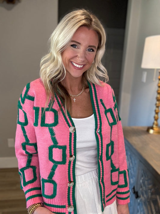 Pinkies Up Cardigan