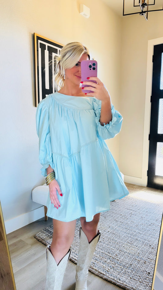 Baby Blue Babydoll Dress