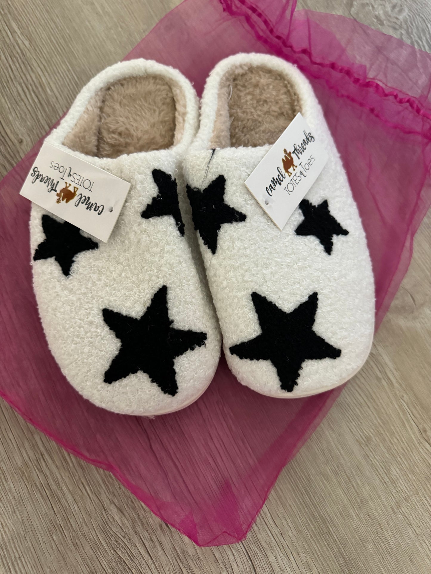 Star Slippers- Black